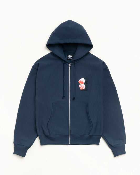 STUSSY TALL DICE ZIP HOODIE