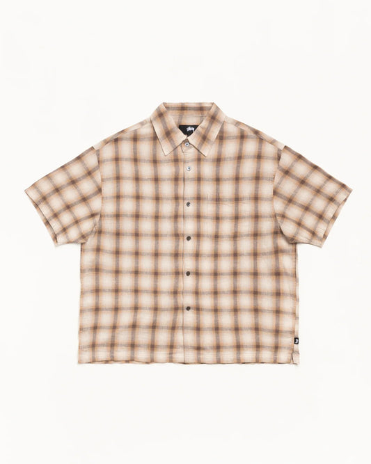 STUSSY LIAM SS PLAID SHIRT