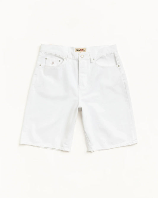 STUSSY BIG OL' SHORT DENIM WHITE