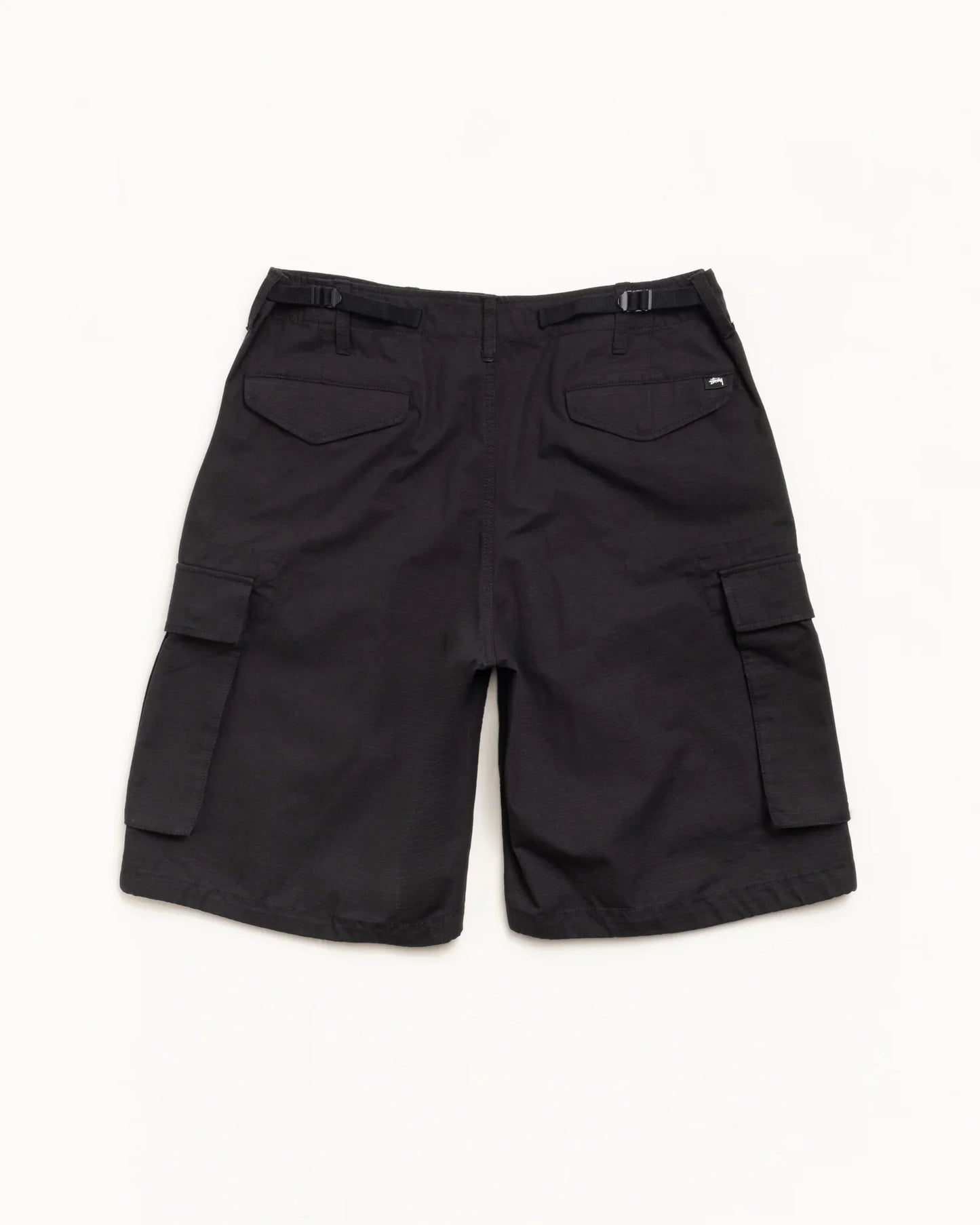 STUSSY CARGO SHORT RIPSTOP BLACK