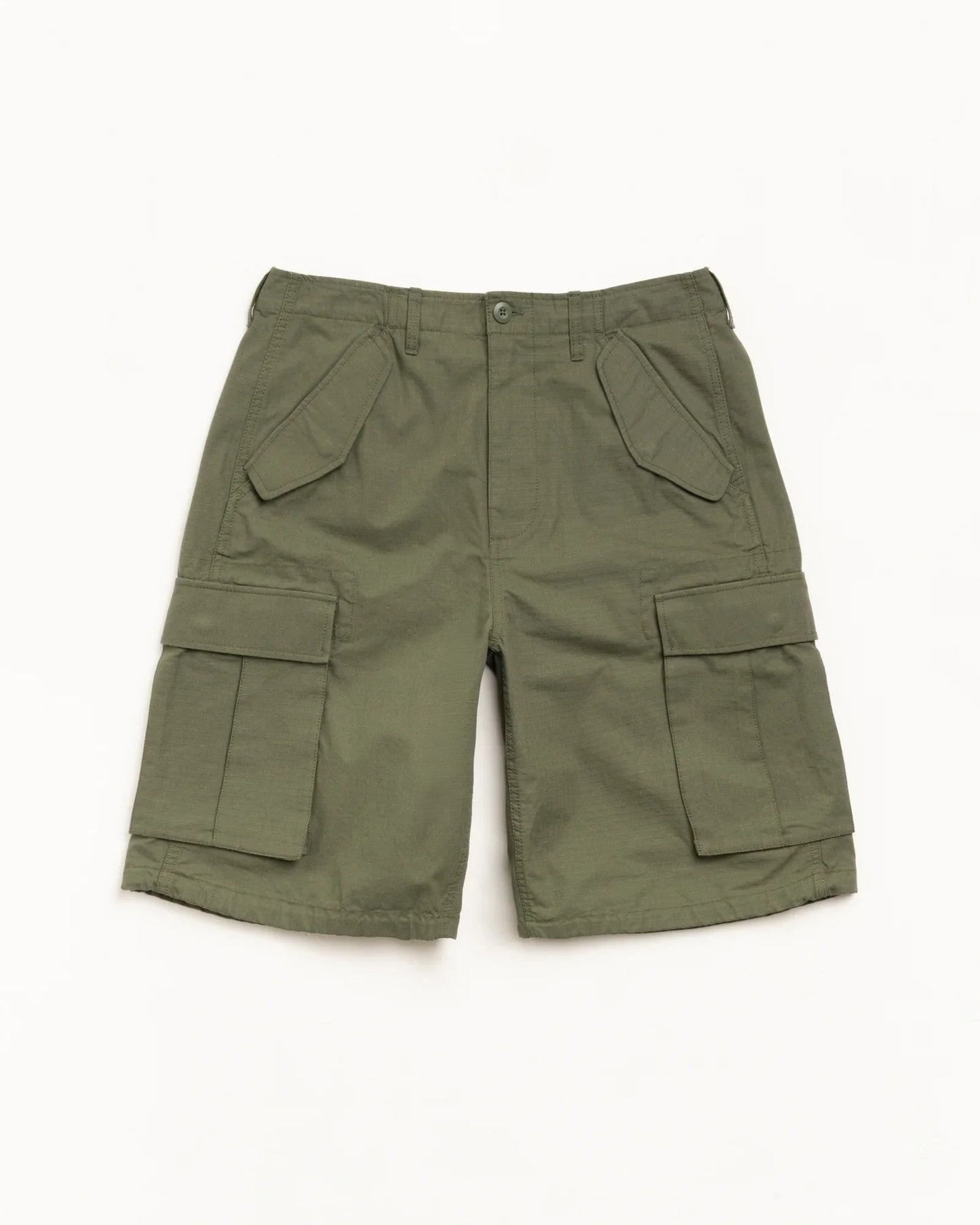 STUSSY CARGO SHORT RIPSTOP OLIVE GREEN