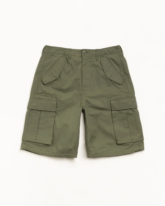 STUSSY CARGO SHORT RIPSTOP OLIVE GREEN