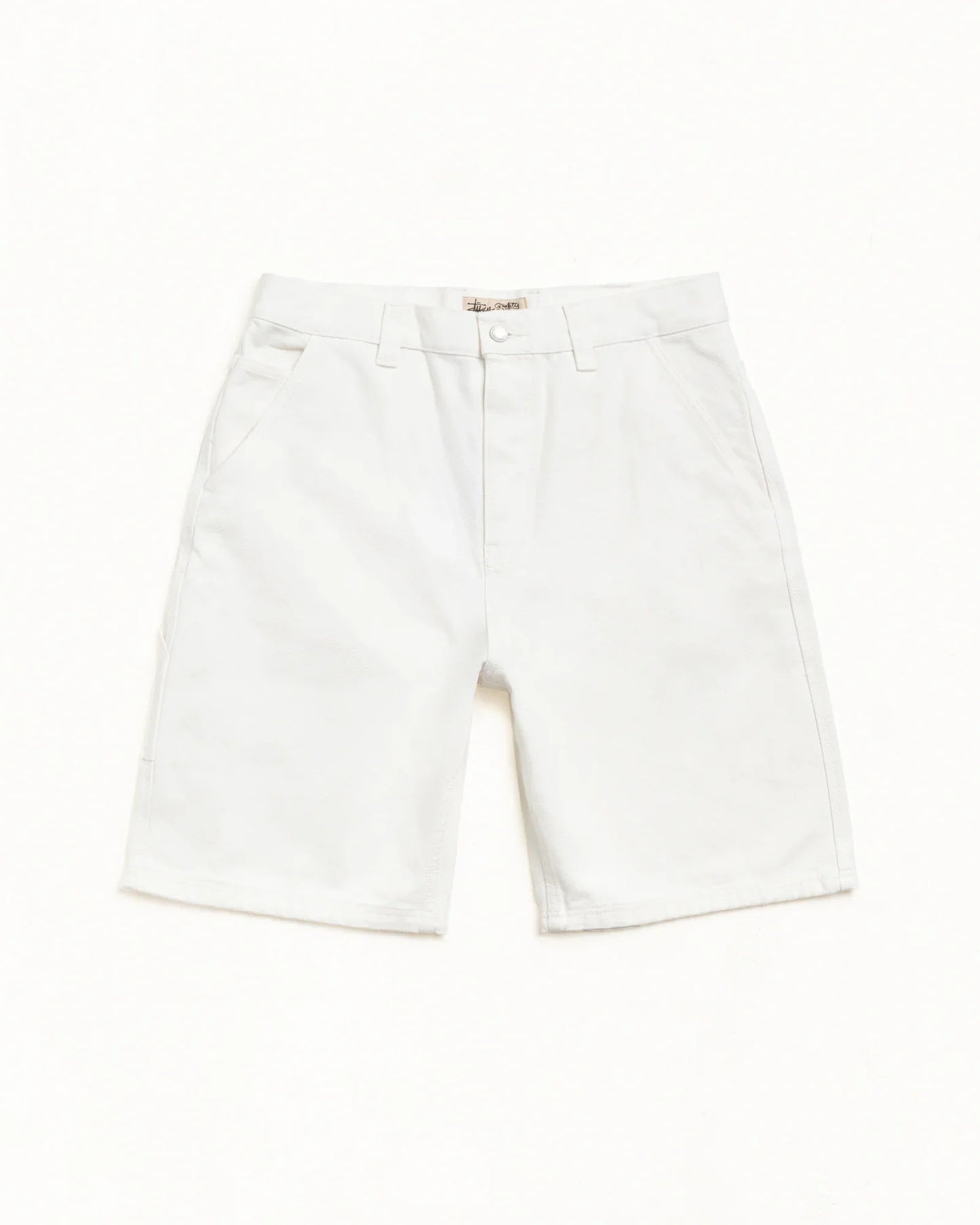 STUSSY CANVAS WORK SHORT WHITE