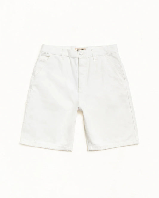 STUSSY CANVAS WORK SHORT WHITE