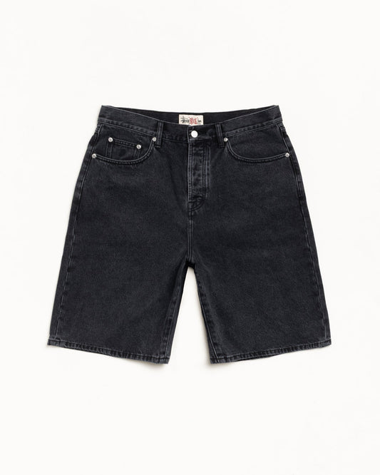 STUSSY BIG OL' SHORT DENIM VINTAGE BLACK