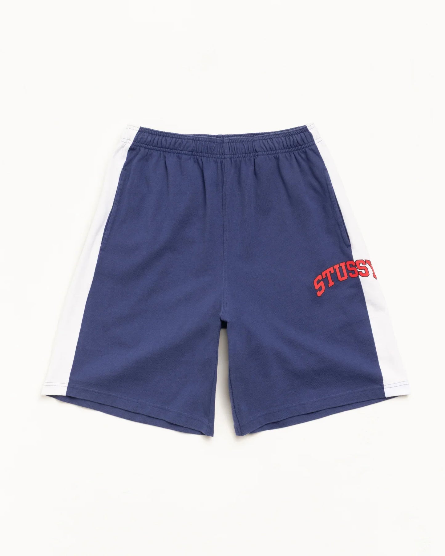 STUSSY STRIPE JERSEY SHORT BLUE