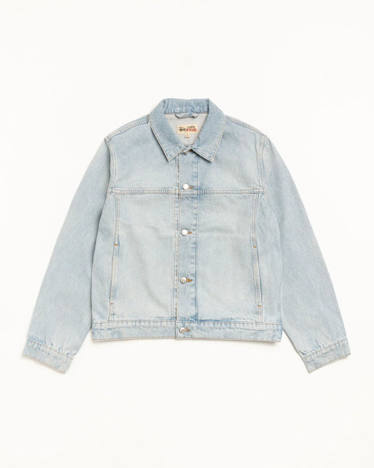 STUSSY DENIM TRUCKER JACKET LIGHT WASH