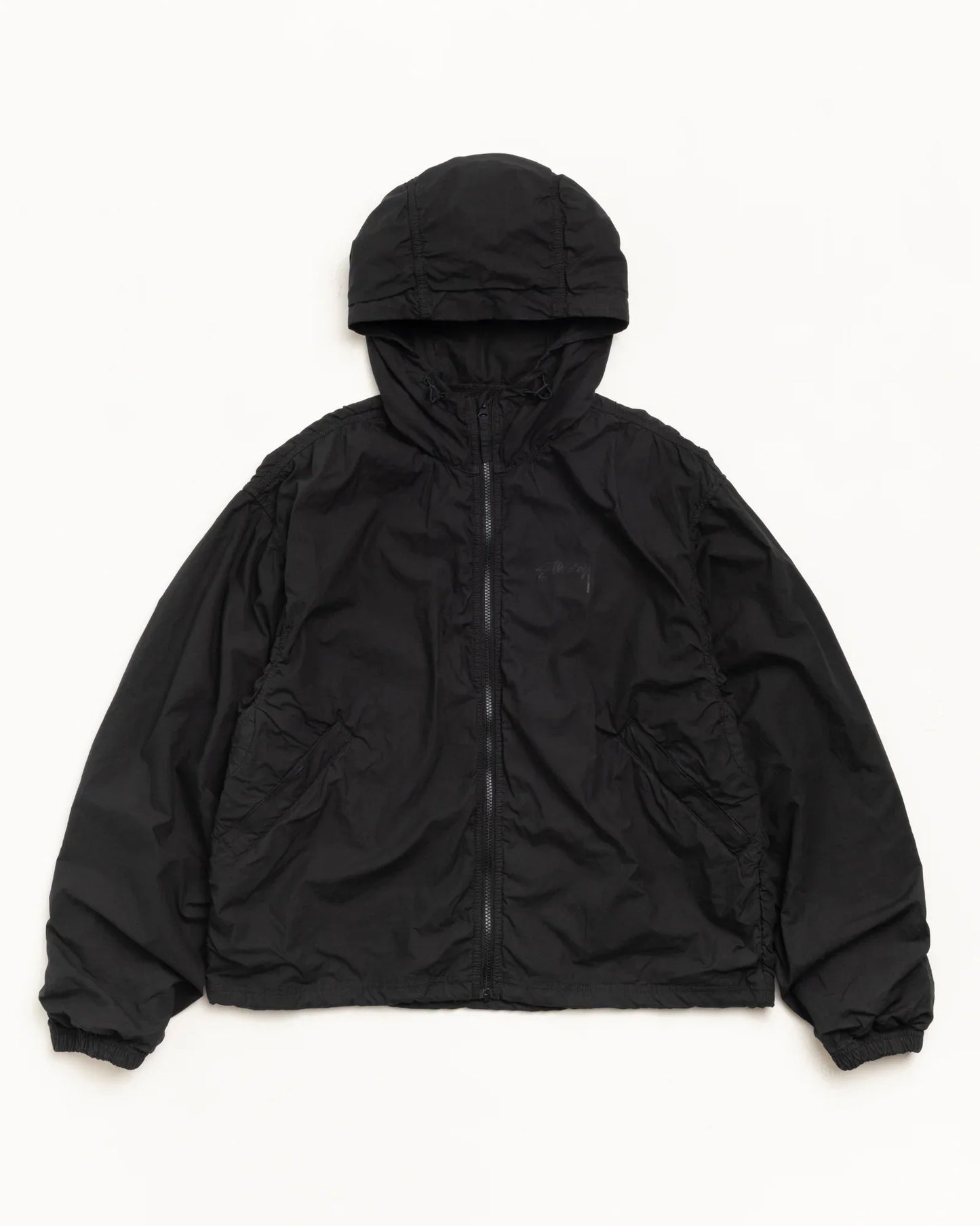 STUSSY DOUBLE COTTON HOODED JACKET