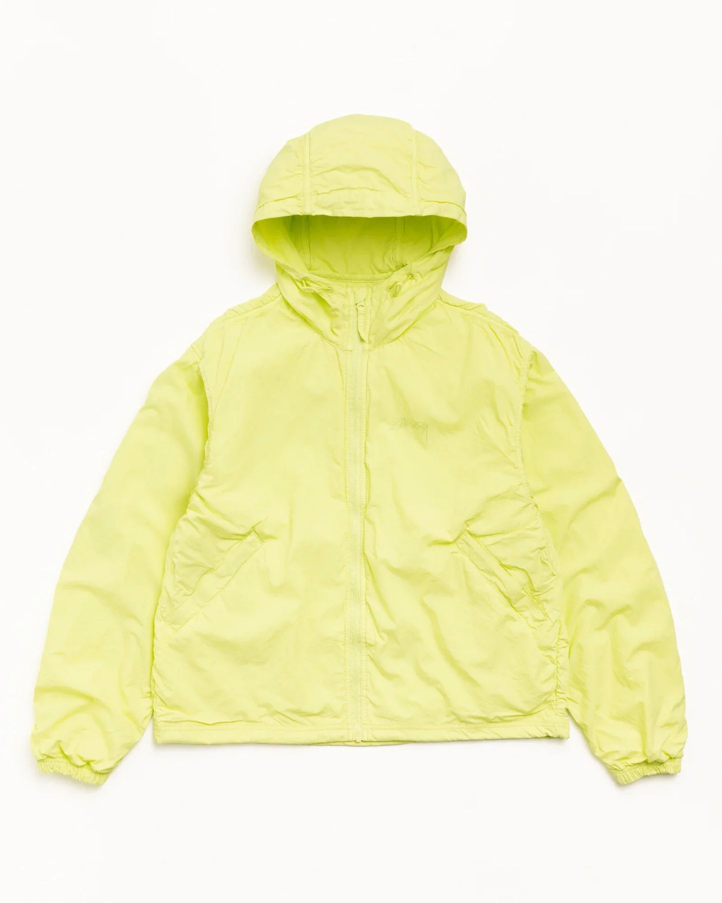 STUSSY DOUBLE COTTON HOODED JACKET