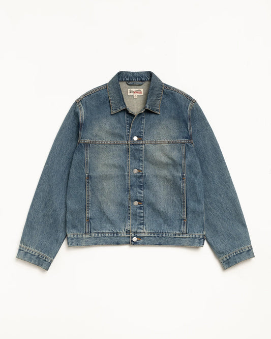STUSSY DENIM TRUCKER JACKET WEKEND WASH