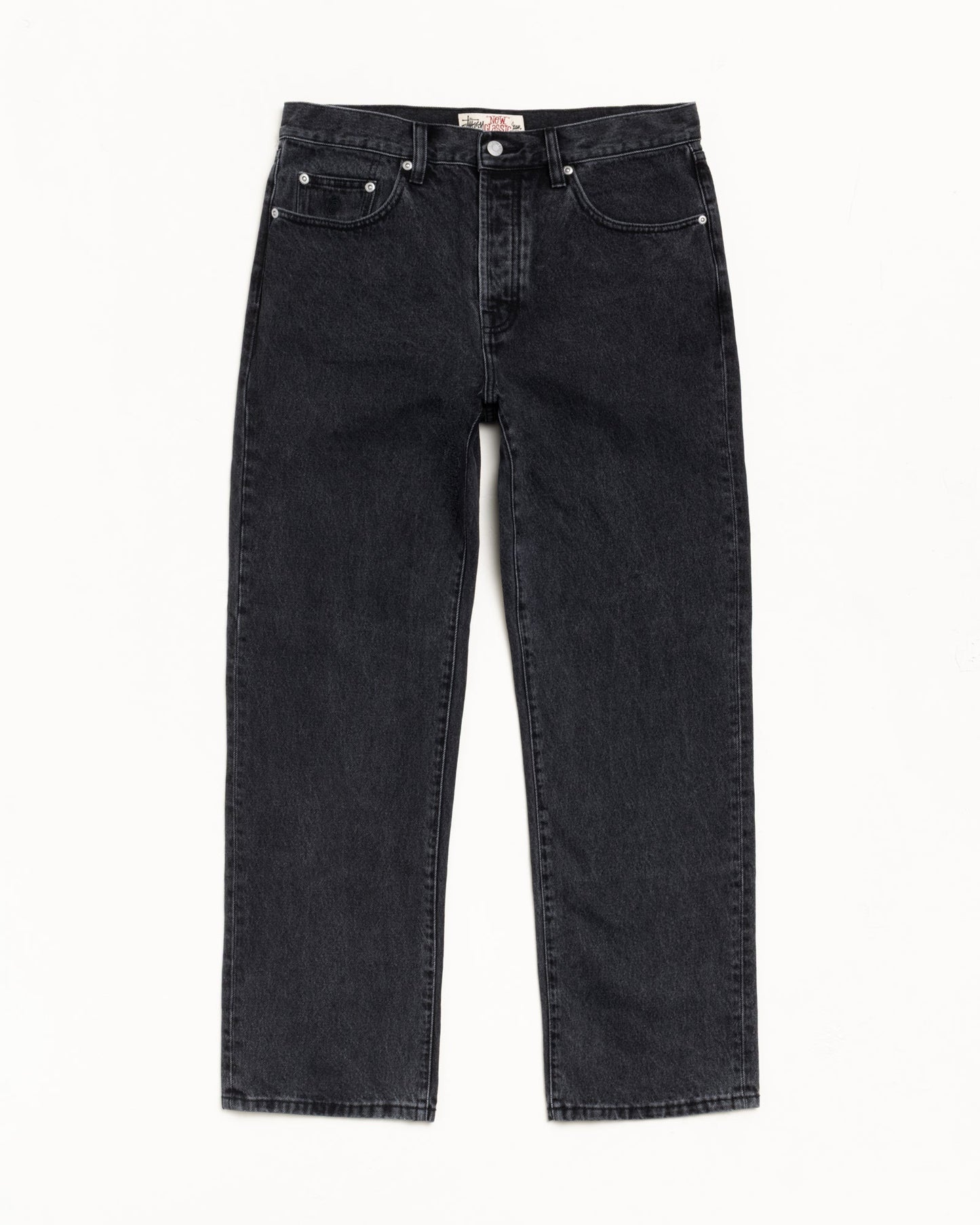 STUSSY NEW CLASSIC JEAN DENIM VINTAGE BLACK