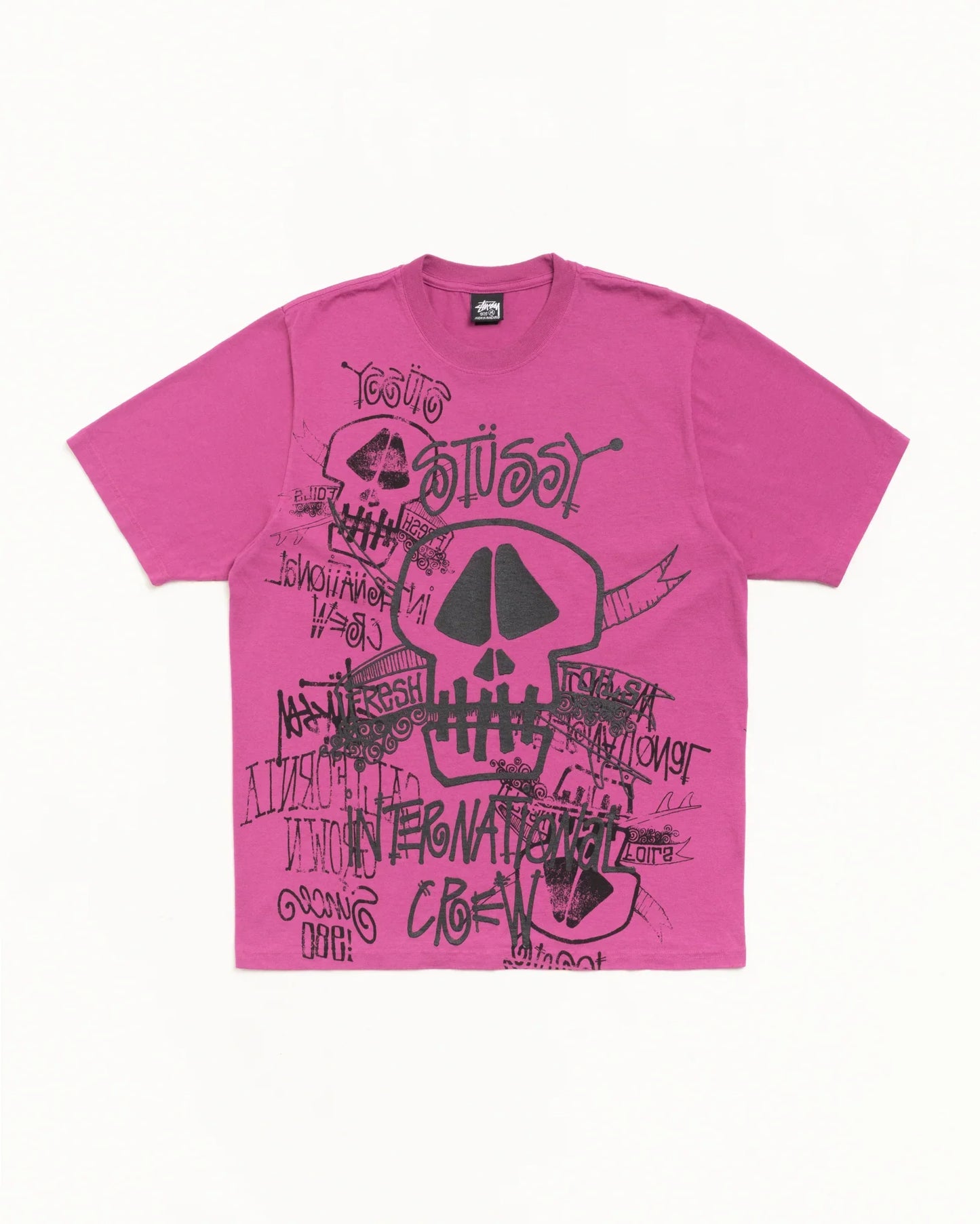 STUSSY SKULLS TEE PIGMENT DYED