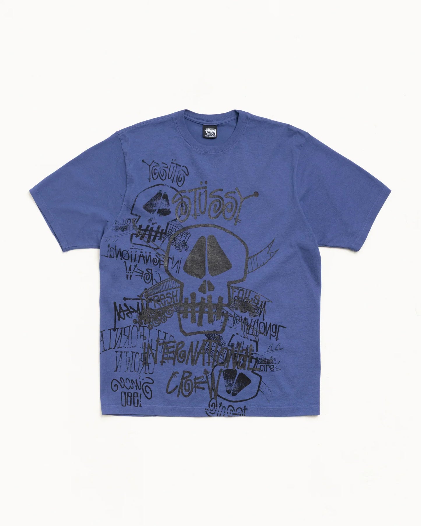 STUSSY SKULLS TEE PIGMENT DYED