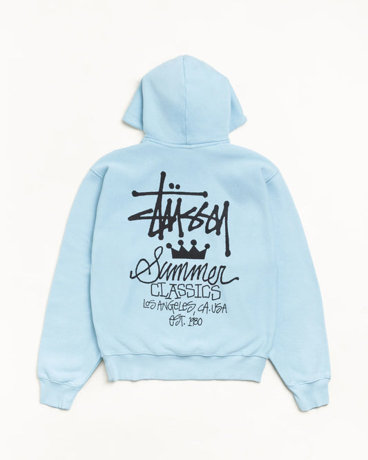 STUSSY SUMMER CLASSICS HOODIE GARMENT DYED
