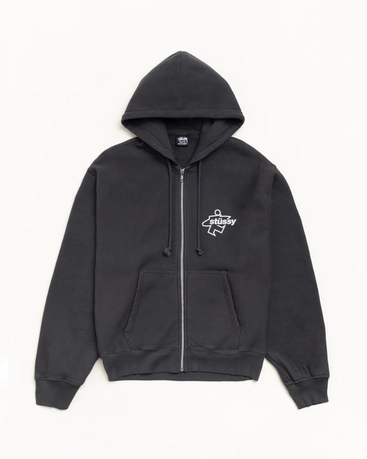 STUSSY SURF SIZE ZIP HOODIE