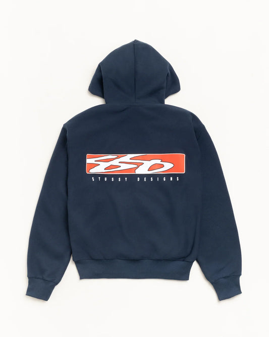 STUSSY S BOX ZIP HOODIE