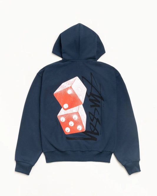 STUSSY TALL DICE ZIP HOODIE
