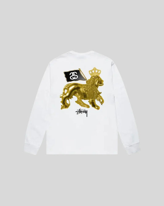 STUSSY GOLD LION LONG SLEEVE TEE