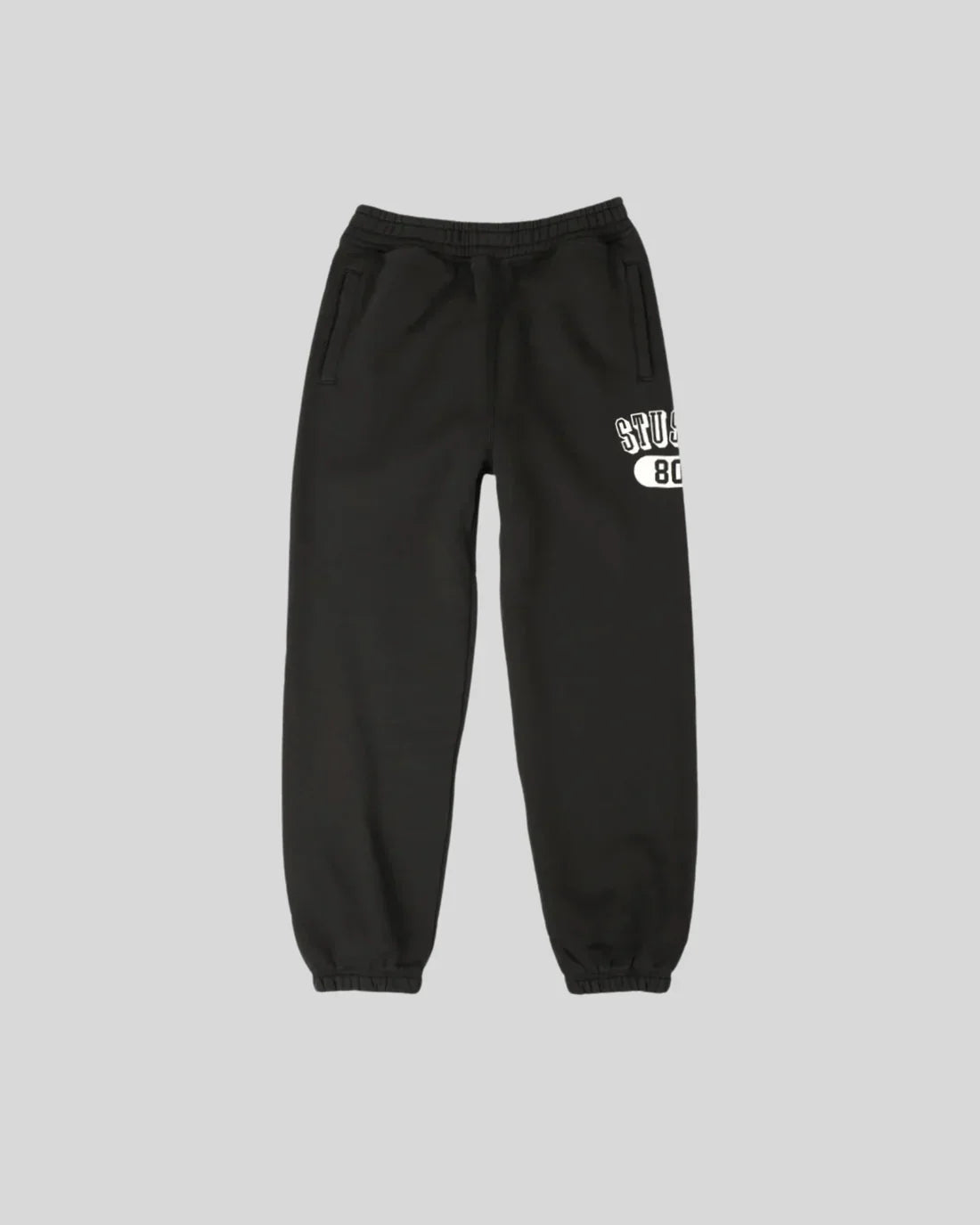STUSSY 80S BLACK SWEATPANTS